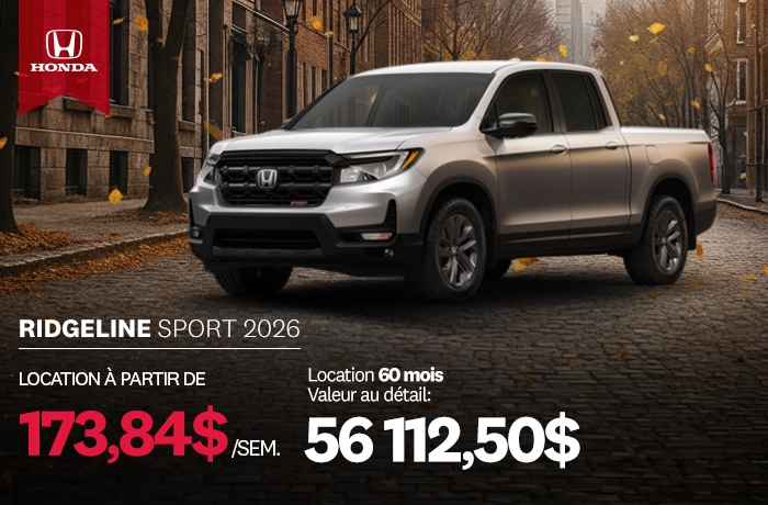 Bannière de Promotion Ridgeline Sport 2026